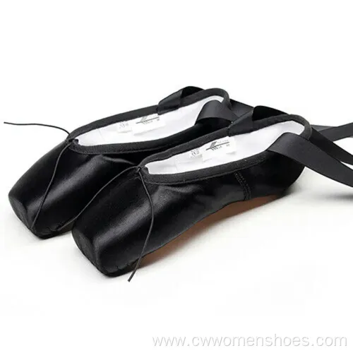 Professional Pointe Ballet Shoes in Shiny Satin Rose Gold for Girls and Adults